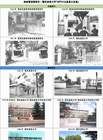 無線電信講習所電気通信大学「校門付近風景の変遷」
