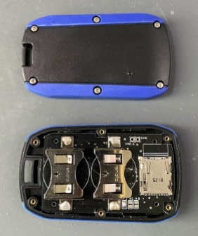 電通大で独自に開発した小型センサ