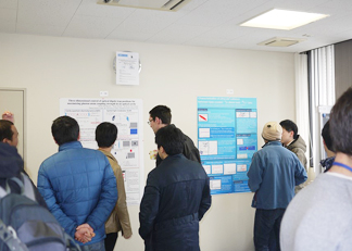 Attendees at poster presentation