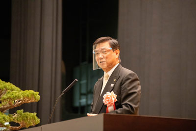 長友学園活動後援会長からの祝辞