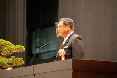 大家目黒会長からの祝辞