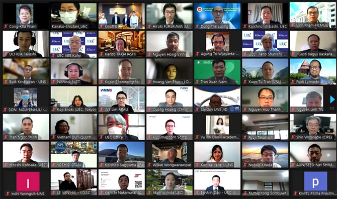 The 8th UEC Seminar in ASEAN Online Group Photo